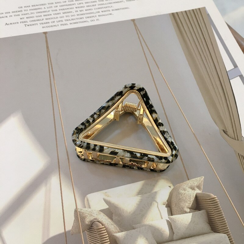 Chic Geometric Acetate Hair Claw