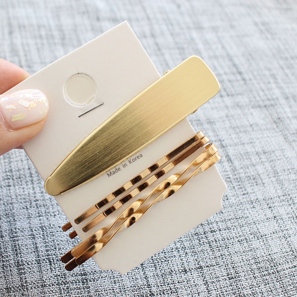 3Pcs/set Pearl Metal Gold Color Hair Clip Bobby Pin Barrette Hairband Hairpin Headdress for women girls Hair Accessories