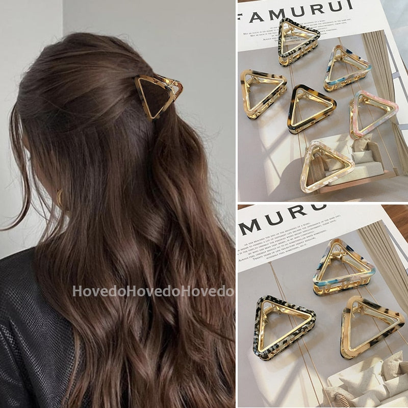 Chic Geometric Acetate Hair Claw