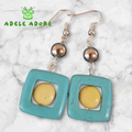 Coloured Howlite earrings