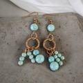 Antique gold and turquoise earrings