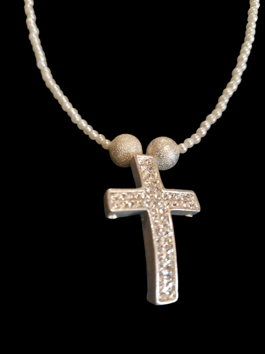 Diamante Cross necklace