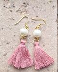 Pink Tassle Earrings