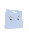 Decorative silver dangle stud