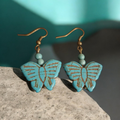 Turquoise butterfly earrings