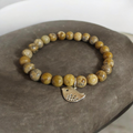 Jasper with bird bracelet