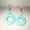 Round Howlite earring