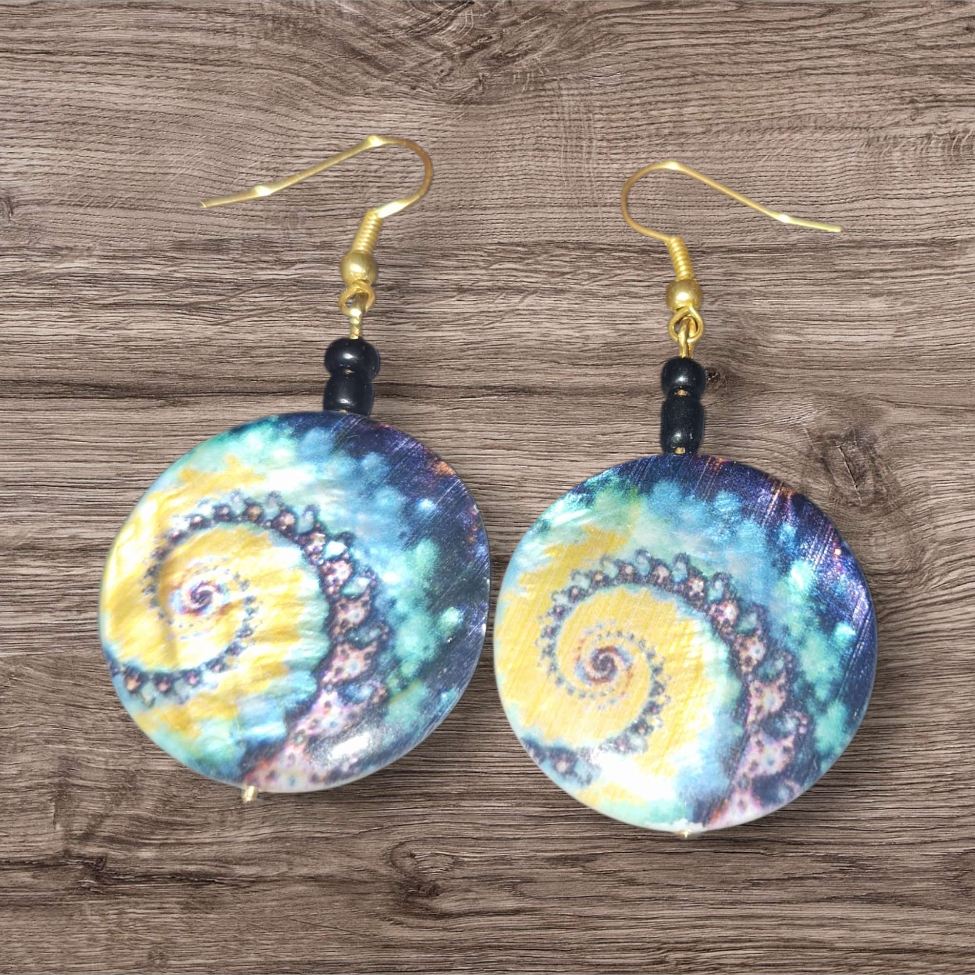 Fancy shell earrings