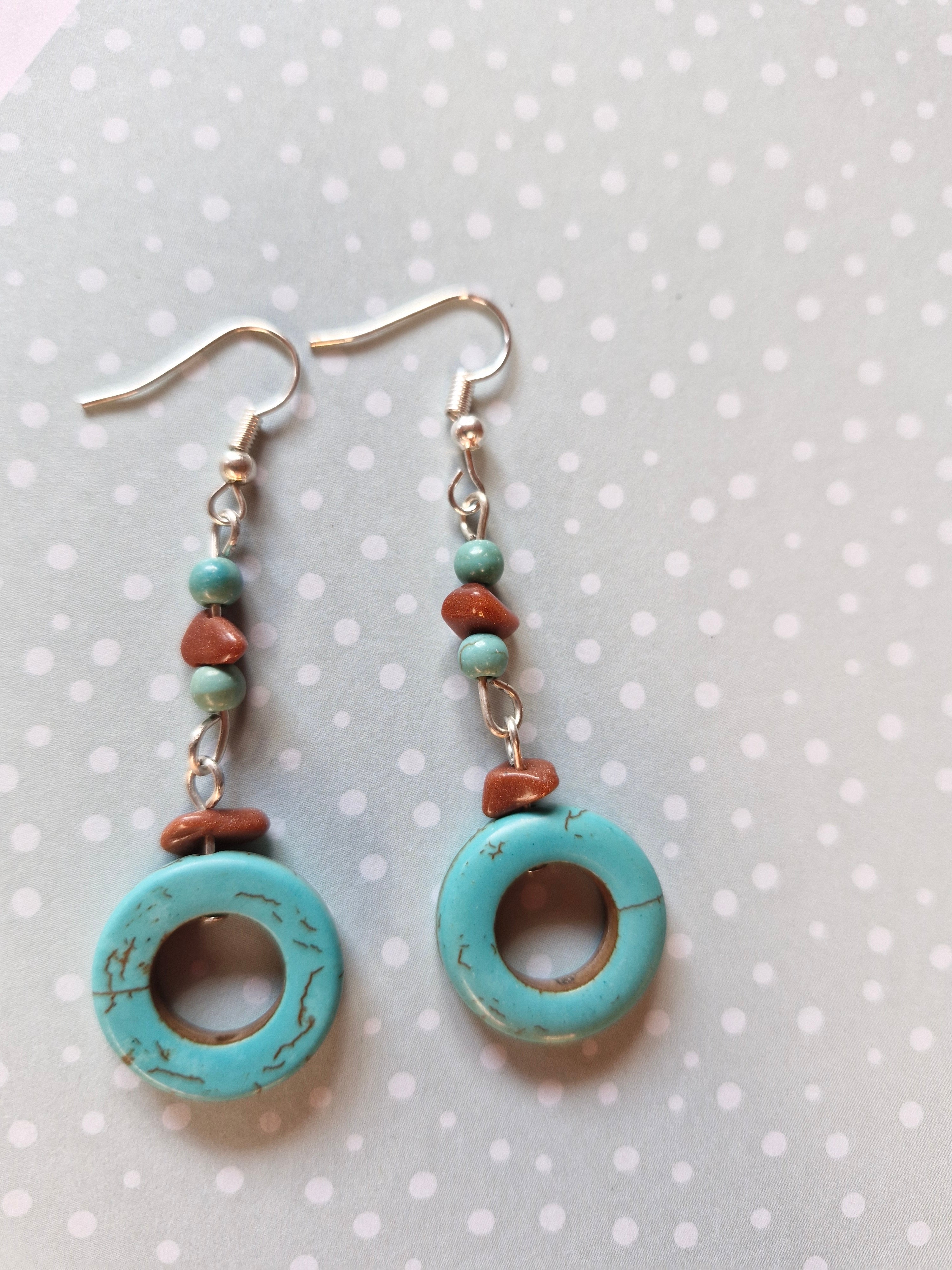 Turquoise and sunshine earrings